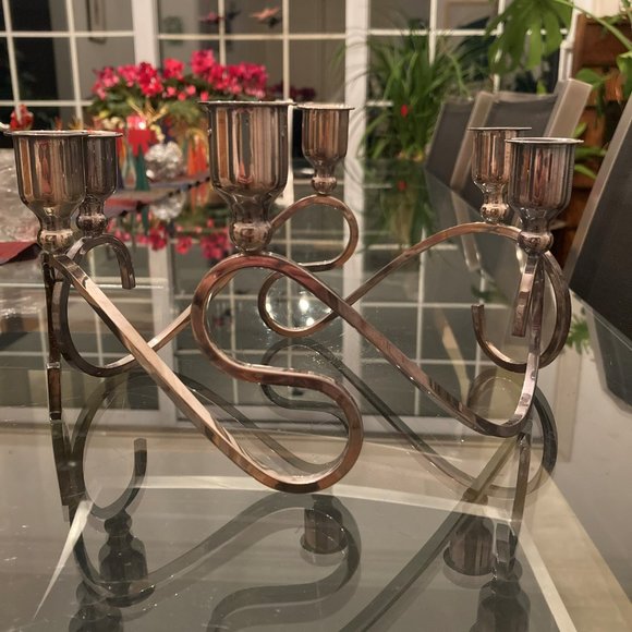 Silver Fisher Candle Holders - Picture 2 of 2